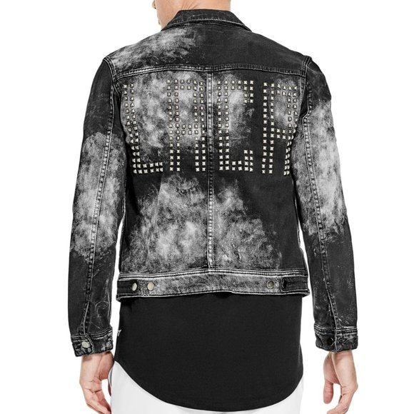 studded denim jacket mens